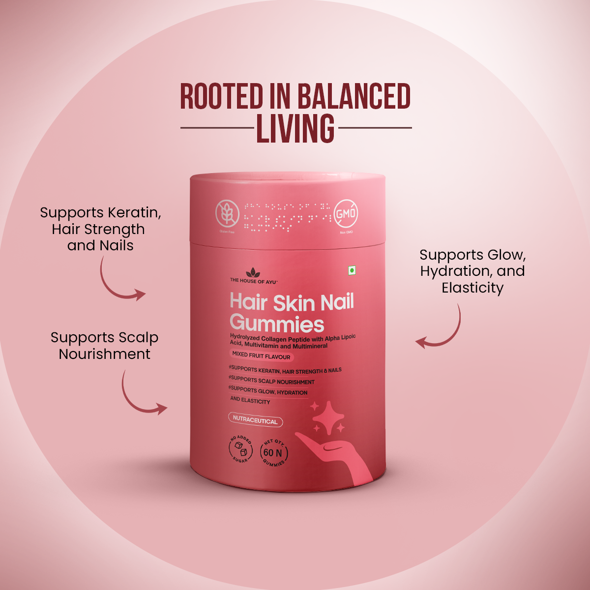 AYU Hair–Skin–Nail Gummies