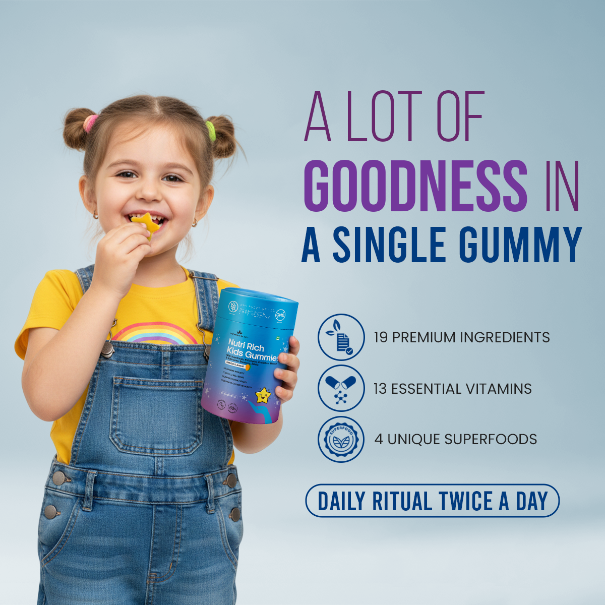 AYU Nutri Rich Kids Multivitamin Gummies for Complete Wellness