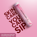 Pink skincare Ayu Daily Gluta Glow with text on a pink background